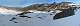  Panorama au dessus du lac de la Blanche. On distingue le nouveau refuge de la blanche. Au fond de gauche à droite: le pic de Châteaurenard, le Queyron, le Rouchon la pointe des Sagnes Longues. (c) Christophe ANTOINE
1000*330 pixels (36482 octets)(i4298)