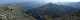  panorama nord depuis le Grand Queyras. En bas le Vallon de Ségure avec les lacs de Ségure. Au dessus des lacs: le pic de Ségure.
1200*314 pixels (35180 octets)(i2013)