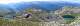  Vue depuis le replat avant la crête au dessus le petit Laus (2800). Panorama sur les trois lacs de Malrif. A gauche le grand Laus. En face le lac Mézan à droite le petit Laus. (c) Christophe ANTOINE
800*260 pixels (32138 octets)(i1698)