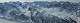 Zoom depuis le sommet à 2927 au sud du pic de Fond de Peynin sur le col de Longet. A sa gauche le pic Traversier, le Rouchon , la pointe des Sagnes Longues, A droite le pic de Châteaurenard. (c) Christophe ANTOINE
1400*417 pixels (74793 octets)(i2997)
