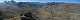  Panorama général depuis le pic de Farnéiréta vue sur la vallée de Maljasset. De gauche à droite: le Mont de Salsa (3315 au dessus du lac de Longet, puis le Bric Rubren (3340), la Pointe de Cronascle et sa crête qui descend vers la vallée de Maljasset (Ubaye). De l'autre coté le Péouvou, la Roche Noire et sa crête bien marquée, puis la montagne du Cristillan.
1100*275 pixels (36400 octets)(i2056)