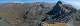  Panorama général Est depuis le pic de Farnéiréta. De droite à gauche: en contrebas le col de la Noire, La tête des Toillies (cachant le Viso, Le Rocca Bianca (c) Christophe ANTOINE
1000*332 pixels (37956 octets)(i2062)