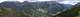  panorama général sud depuis le Queyron. De gauche à droite: la crête de la Combe Arnaude, la pointe de Rasis, le col du Fromage avec le torrent du Riou Vert,  la crête du Riou Vert, Le Vallon de Bramousse qui mène au col de Bramousse.  Le massif de Guillestre suivit des gorges du Guil. (c) Christophe ANTOINE
1200*268 pixels (36050 octets)(i1788)