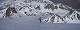 Descente dans le Vallon de Clausis depuis la pointe des Sagnes Longues. Le Rouchon sur la gauche et juste derrière le Queyron
(c) Christophe Antoine
700*271 pixels (36388 octets)(i15)