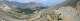   Panorama général ouest depuis le col Perdu. En bas les bois de la Ravée. Au fond de gauche à droite: le Clot la Cime, le pic Beaudouis et entre les deux le col d'Ourdeis (non visible) puis à gauche le Grand Peygu puis le petit Peygu. (c) Christophe ANTOINE
1100*293 pixels (41971 octets)(i1863)