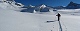  Montée au col au dessus du rocher des Marrous. Un beau champ de neige Noël 2004. A droite la tête des Toillies.  (c) Christophe ANTOINE
950*378 pixels (24134 octets)(i4048)