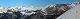  Panorama au zoom  depuis les pistes de Ste Anne. De droite à gauche: le pic de Rochebrune, la crête des Chambrette (on distingue l'ancien poste optique), le col de Bramousse. En arrière plan les Ecrins avec le Pelvoux.
1300*323 pixels (46049 octets)(i4102)