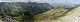   Panorama depuis la crête des Dormillouse sur le  nord. En bas : les chalets de l'Alp. En face le pas de la Case  de l'Ase. A sa droite le pic de  Peyre Eyraute (2903). A droite la crête de Vallouret (c) Christophe ANTOINE
1100*303 pixels (46514 octets)(i3898)