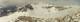 Panorama depuis Tête de la Jacquette. De gauche à droite  le site de Ceillac, le col des Estronques en contre ba, La pointe de Rasis et la Rousse.(c) Christophe Antoine
1721*465 pixels (93381 octets)(i6647)
