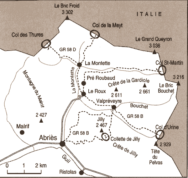 Carte autour de Le Roux